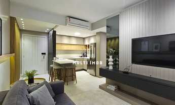 Imagem 4: Apto 1D mobiliado e decorado com 1 vaga