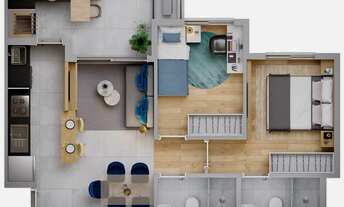 Imagem 2: Residencial Wish - Último Andar (7º) + 2 Vagas + Face Sul - Oportunidade no Esmeraldas