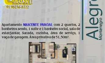 Imagem: Alegro Montenegro. 2 Quartos. 1 Suíte