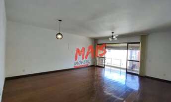 Imagem 2: Apartamento com 3 dormitórios para alugar, 158 m² por R$ 5.500,00/mês - Gonzaga - Santos/S