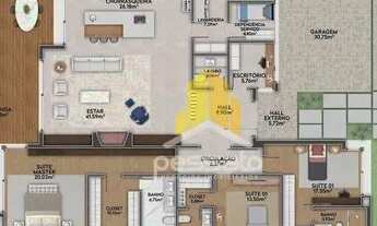 Imagem 3: Casa com 3 dormitórios à venda, 290 m² por R$ 3.410.000,00 - Prado Bairro - Cidade - Grava