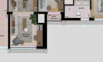 Imagem 4: Apartamento para venda com 80 metros quadrados com 2 quartos em Tatuapé - São Paulo - SP