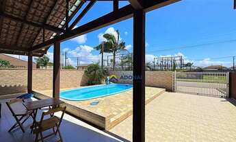 Imagem 3: Casa com Piscina, 3 dormitórios à venda, 140 m² por R$ 570.000 - Coroados - Guaratuba/PR