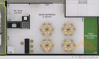 Imagem 3: Apartamento para Venda em Joinville, Bom Retiro, 2 dormitórios, 1 suíte, 1 banheiro, 1 vag