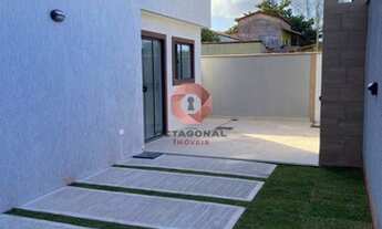 Imagem 5: Casa duplex com 2 suítes sendo 1 com sacada, à venda, 83 m² por R$ 395.000 - Itaipuaçu - M