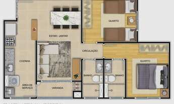 Imagem 4: LANÇAMENTO / APARTAMENTO 50,64M², BACACHERI, CURITIBA PR