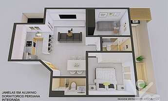 Imagem 2: Ref.: 2348 - Apartamento sem condomínio, 02 dormitórios sendo 01 suíte e 01 vaga de garage