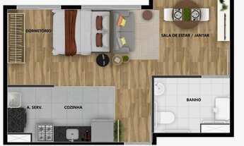 Imagem 3: Apartamento 2 Dormitórios bairro do limão, poções c vaga