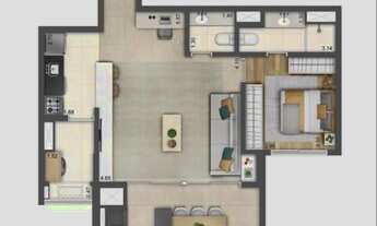 Imagem 7: Apartamento de 70M² com 2 quartos em Ibirapuera, São Paulo - SP