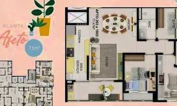 Imagem 4: Apartamento para venda com 55 metros quadrados com 2 quartos em Várzea - Recife - Pernambu