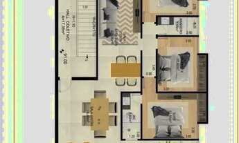 Imagem 2: Apartamento com 2 quartos à venda, 76 m² por R$ 299.000,00 - Fontesville - Juiz de Fora/MG