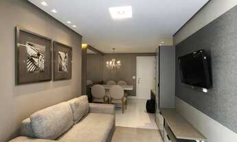 Imagem 3: Apto. de 67m2 para alugar totalmente mobiliado com 02 dormitórios sendo 1 suíte com ampla