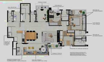 Imagem 2: Apartamento para venda possui 147 metros quadrados com 3 quartos em Perdizes - São Paulo
