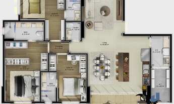 Imagem 4: Apartamento com 3 quartos no Lotisa Classic - Bairro Fazenda em Itajaí