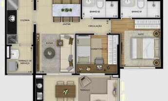 Imagem 2: 2 e 3 dorms na melhor localização, apenas 250m da estação Vl. Guilhermina