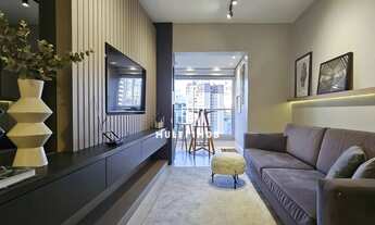 Imagem 2: Apto 1D mobiliado e decorado com 1 vaga