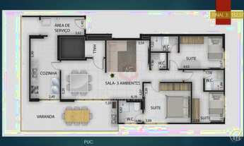 Imagem 5: Apto 3 Suítes 131m² - Parque Flamboyant - R$ 5.704,00/m² INVESTIDOR