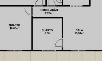 Imagem 2: Apartamento térreo 3 quartos com 54m² em Cordovil