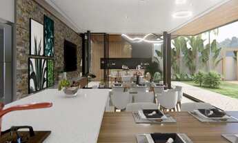 Imagem 3: CASA TÉRREA EM CONDOMÍNIO DE ATIBAIA COM 3 SUÍTES E PROJETO ARROJADO