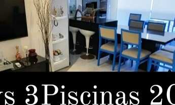 Imagem 1: TEMPORADA-Por dia-FLAT 02 DORM (STE) - VARANDA GOURMET - 80 MTS MAR- 04 PISCINAS - PITANG