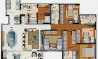 Imagem 2: Apartamento 4 quartos 3 suítes 137m² 3 vgs ed Cennario / Alta Vista em Vila da Serra - Nov