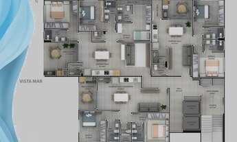 Imagem 4: Apartamento para Venda em Balneário Piçarras, CENTRO, 2 dormitórios, 2 suítes, 3 banheiros