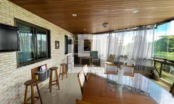 Imagem 3: FRENTE + VARANDA GOURMET FECHADA COM BLINDES- 3 QUARTOS + DEPENDÊNCIA - GLEBA A