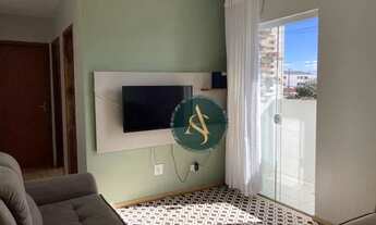 Imagem 3: Apartamento com 2 dormitórios, sacada com churrasqueira, à venda, 77 m² por R$ 225.000 - B