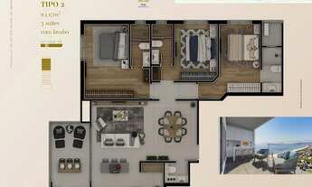 Imagem 7: Apartamento quadra mar