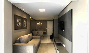 Imagem 2: Apto. de 67m2 para alugar totalmente mobiliado com 02 dormitórios sendo 1 suíte com ampla