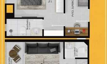 Imagem 6: Apartamento para venda tem 60 metros quadrados com 2 quartos em Estados - Balneário Cambor