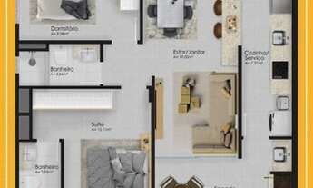 Imagem 5: Apartamento para venda tem 60 metros quadrados com 2 quartos em Estados - Balneário Cambor