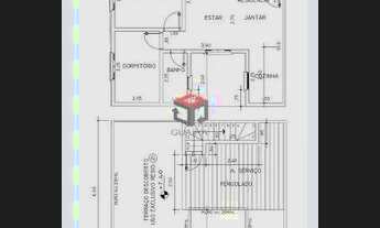 Imagem 7: Cobertura- 43,83m², Eldízia- Santo André - SP