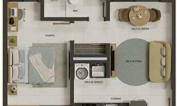 Imagem 2: Flat com 35 m², 1 quarto no Jardim Oceania - João Pessoa/PB