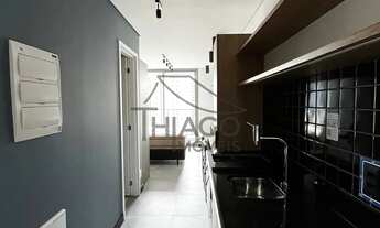 Imagem: Studio novo com sacada e mobiliado de 25m²