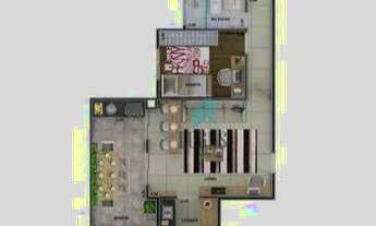 Imagem 2: Apartamento Garden mobiliado com 2 dormitórios à venda, 70 m² por R$ 895.000 - Jardim do M