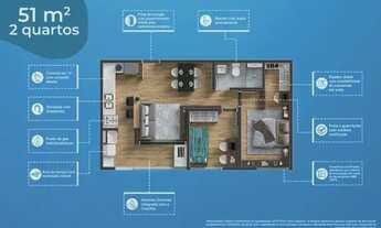 Imagem 5: GH- 2 quartos com varanda gourmet 500 m da praia ligue já