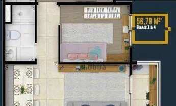 Imagem 2: Apartamento no Empreendimento Alameda São Caetano com 2 dorms e suíte à venda, 56 m² a par