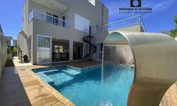 Imagem 4: Sobrado 4 Suítes + Escritório + Home Cinema - 322,00m2- Condomínio Mirante do Lago