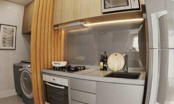 Imagem 6: Apartamento na planta com varanda 2 dormitórios sendo 1 Suíte