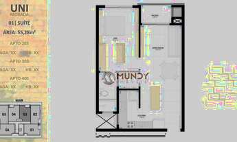 Imagem 2: Apartamento com 1 dormitório à venda, 58 m² por R$ 720.249 - Jurerê - Florianópolis/SC