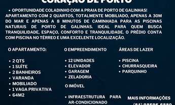 Imagem 2: 2 qts, 1 suíte, pertinho do mar, em porto de galinhas, mega oportunidade! Predio com laze