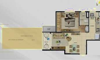 Imagem 6: Apartamento em obras venda 39 metros 1 quarto Cambuí - Campinas - SP