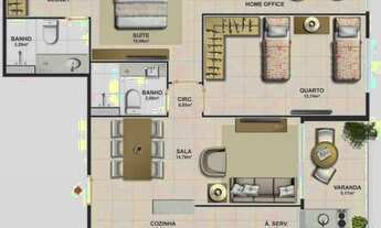 Imagem: Imóvel para venda tem 77 metros quadrados