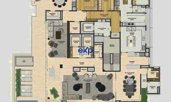 Imagem 2: Apartamento 543m2, 4 quartos, 4 suítes, varanda com piscina privativa no bairro Cristal