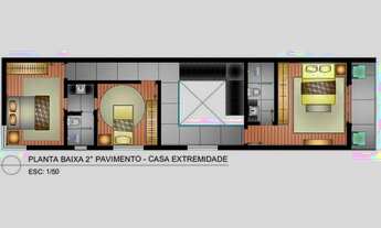 Imagem 2: Casa 3 quartos, 127m² - Andiara, Pedro Leopoldo/MG