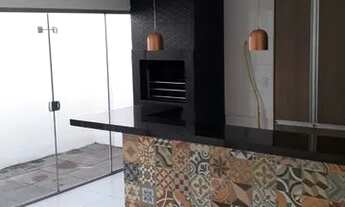 Imagem 2: Casa térrea no condomínio Rio Claro - Área gourmet com churrasqueira