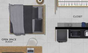 Imagem 5: Apartamento 1 quarto no Jardim de Alah, na praia de Armação Lançamento Art Studio Open Spa