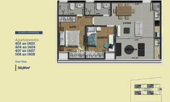 Imagem 5: Apartamento com 2 quartos sendo 1 suíte a venda no Bairro Granbery em Juiz de Fora