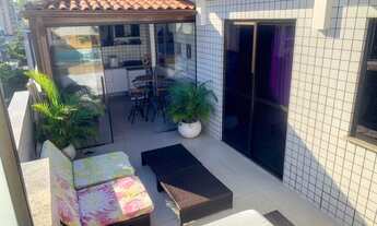 Imagem 2: Linda cobertura duplex tudo novo 4 qts 2 suítes piscina churrasqueira 2 vgs armários vista